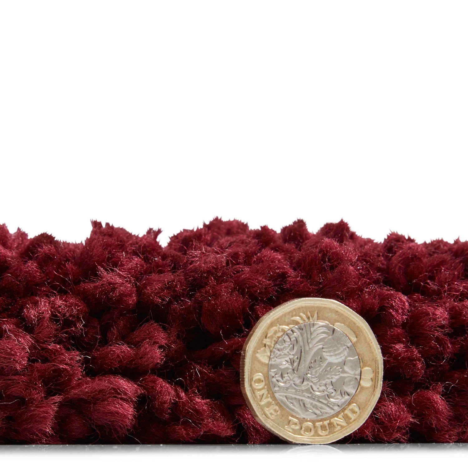 Sierra 9000 Ruby Red Shaggy Rug