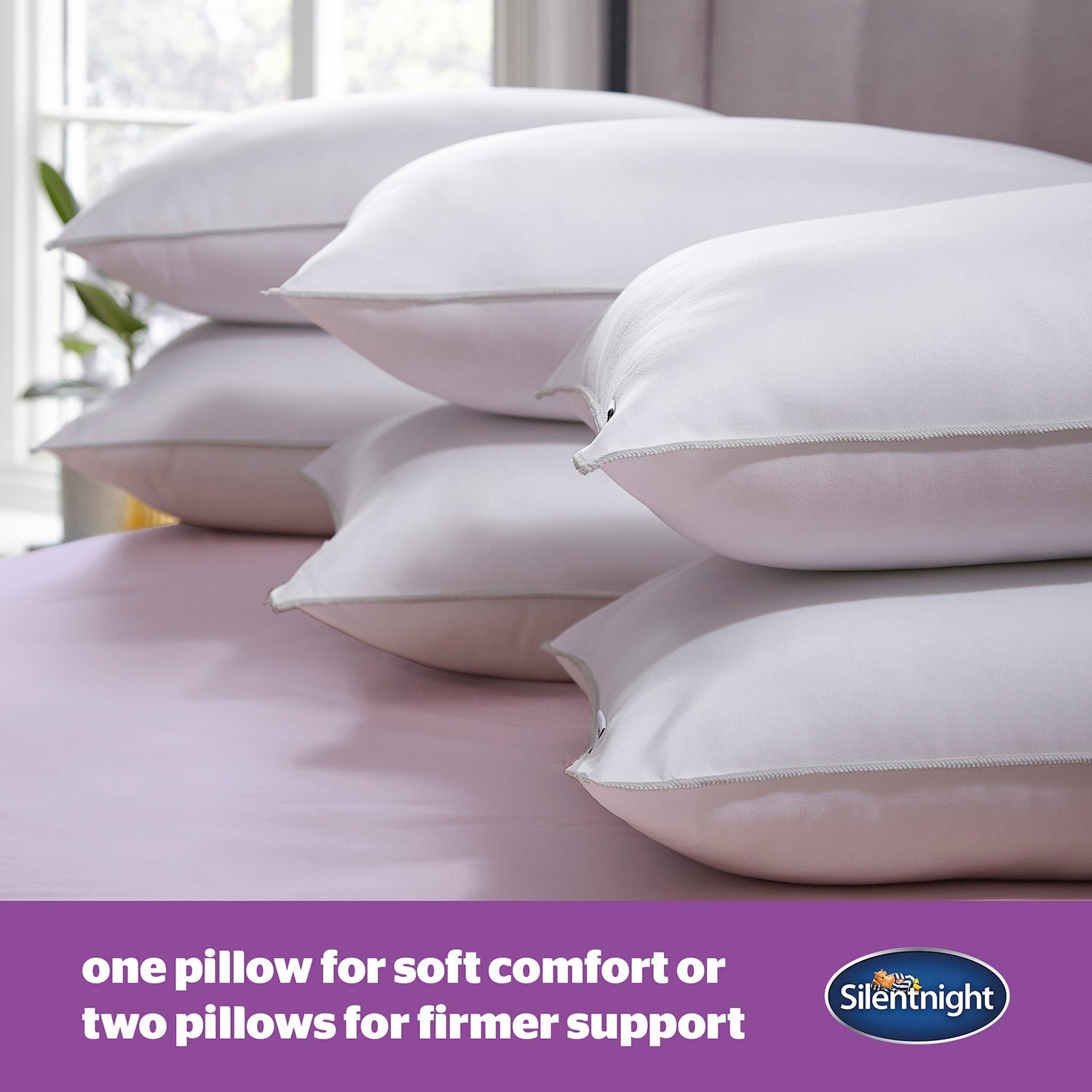 Silentnight Deep Sleep Pillows (6 Pack) - Medium Support