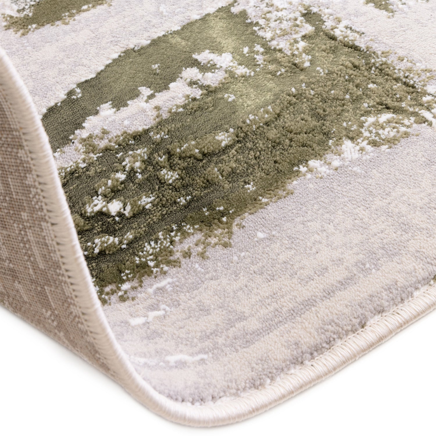 Stellar ST08 Abstract Green Rug