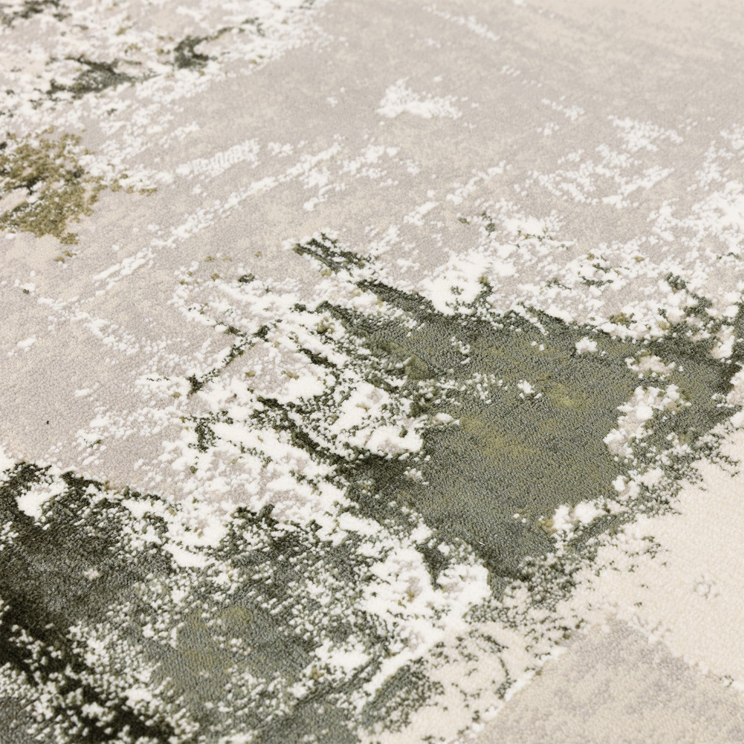 Stellar ST08 Abstract Green Rug