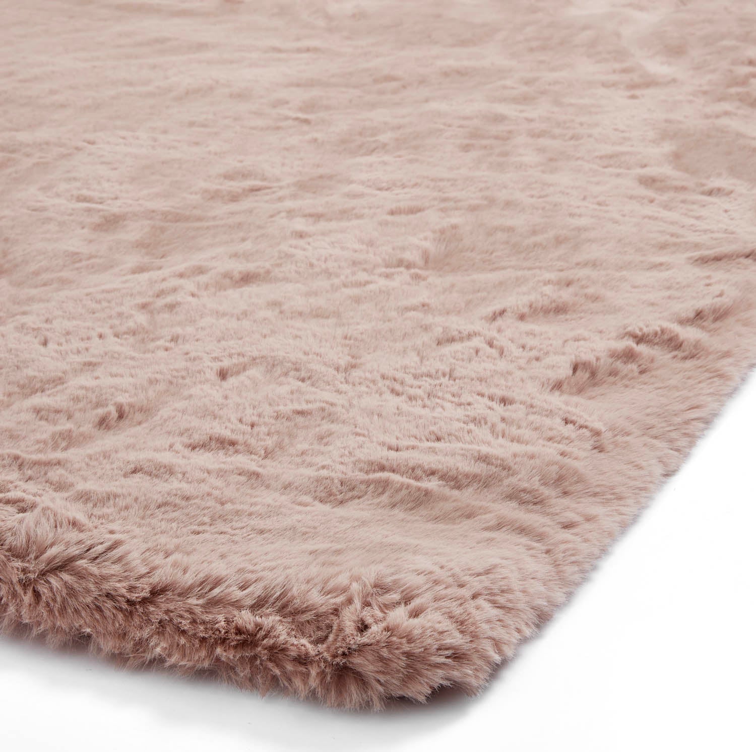 Super Teddy Rose Pink Shaggy Rug