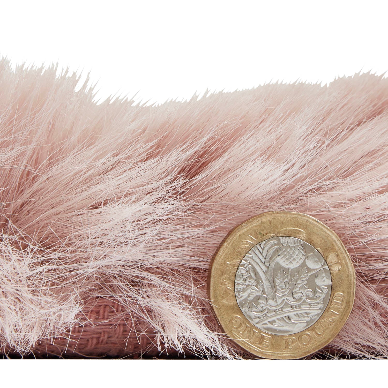 Super Teddy Rose Pink Shaggy Rug
