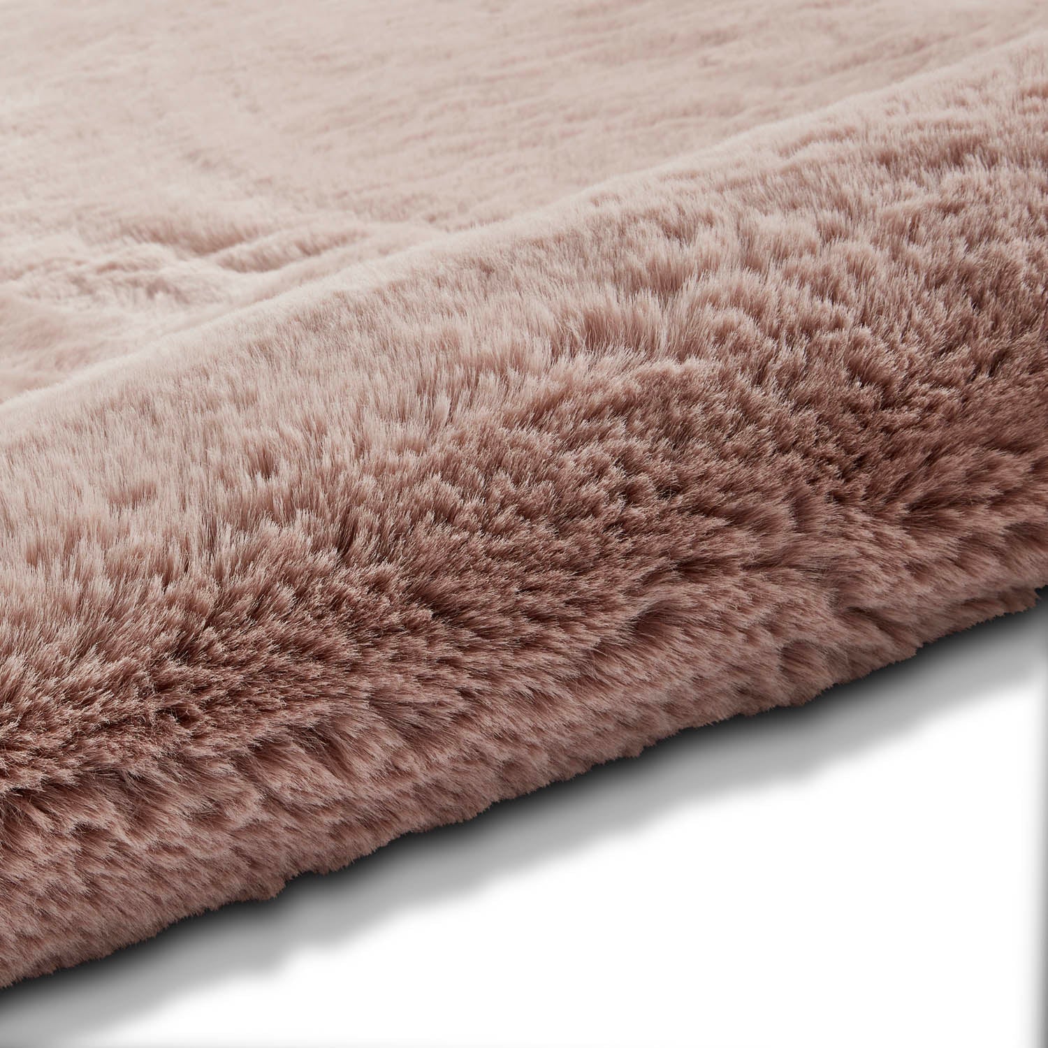 Super Teddy Rose Pink Shaggy Rug
