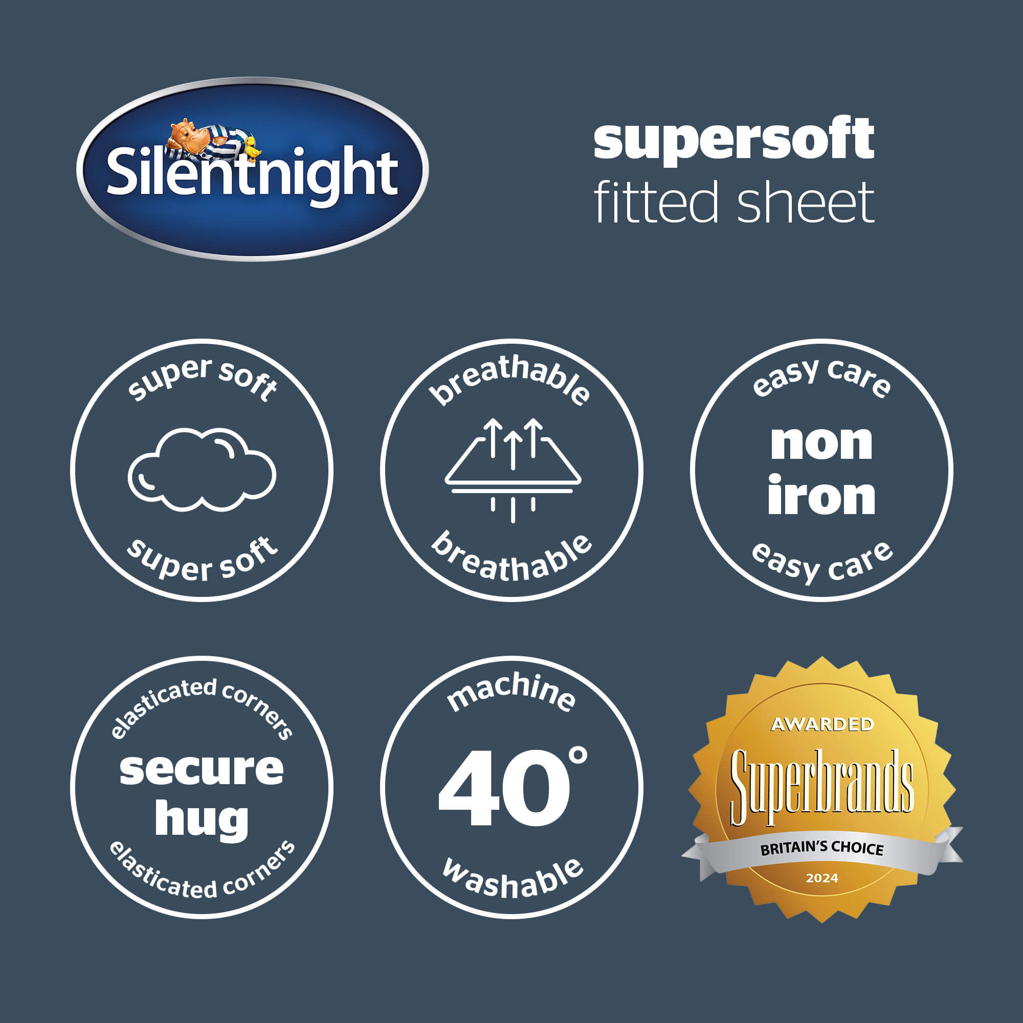 Silentnight Supersoft Olive Fitted Sheet