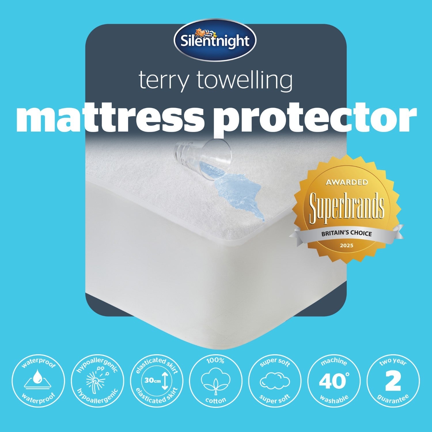 Silentnight Terry Towelling Waterproof Mattress Protector