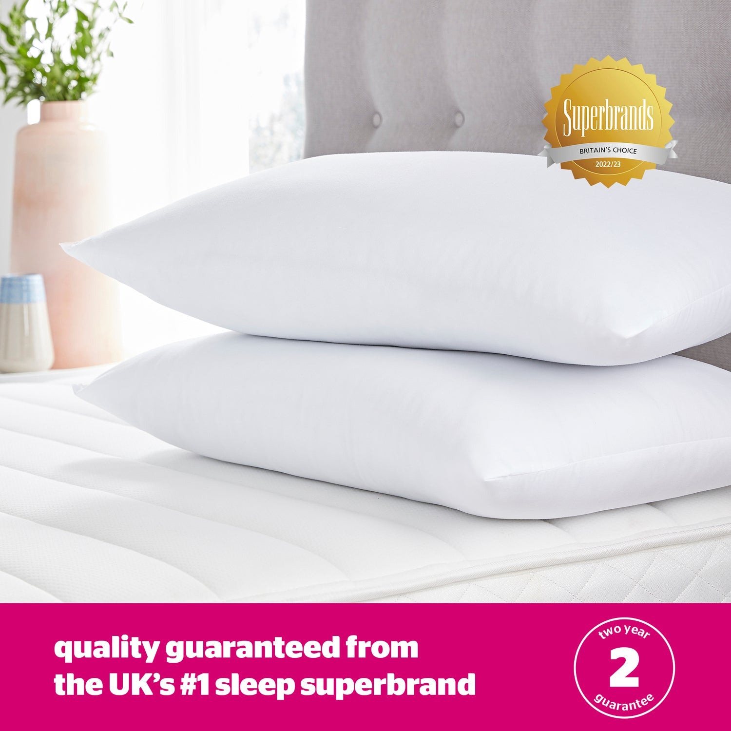 Silentnight Ultrabounce Pillow Pair (Soft/Medium Support)