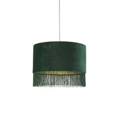 Velvet Fringe Emerald Green Light Shade