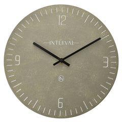 Interval Resin Pewter Wall Clock
