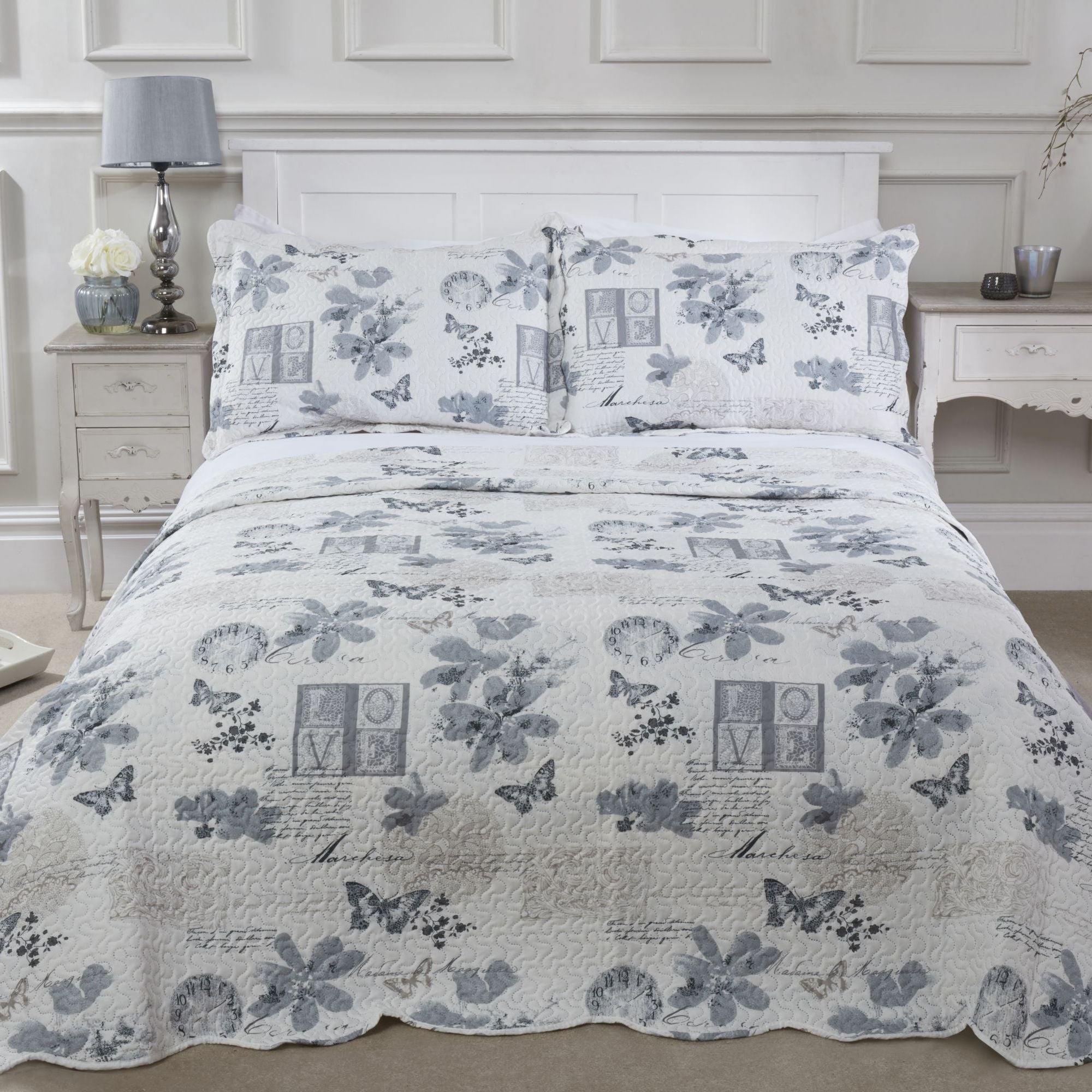 Wordsworth Quilted Patchwork Bedspread Set