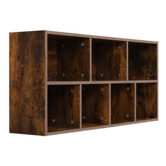 Retro 7-Cube Bookcase Storage Unit