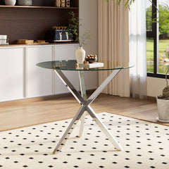 Round Tempered Glass Coffee Table