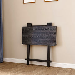 Square Black 4-Seater Folding Dining Table