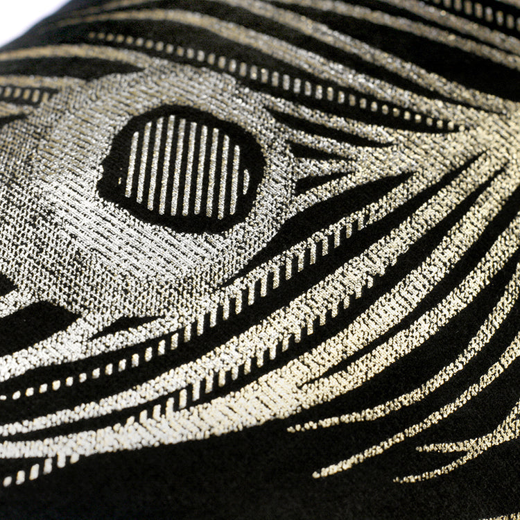 Laurence Llewelyn-Bowen Dandy Black Filled Cushion (30cm x 50cm)