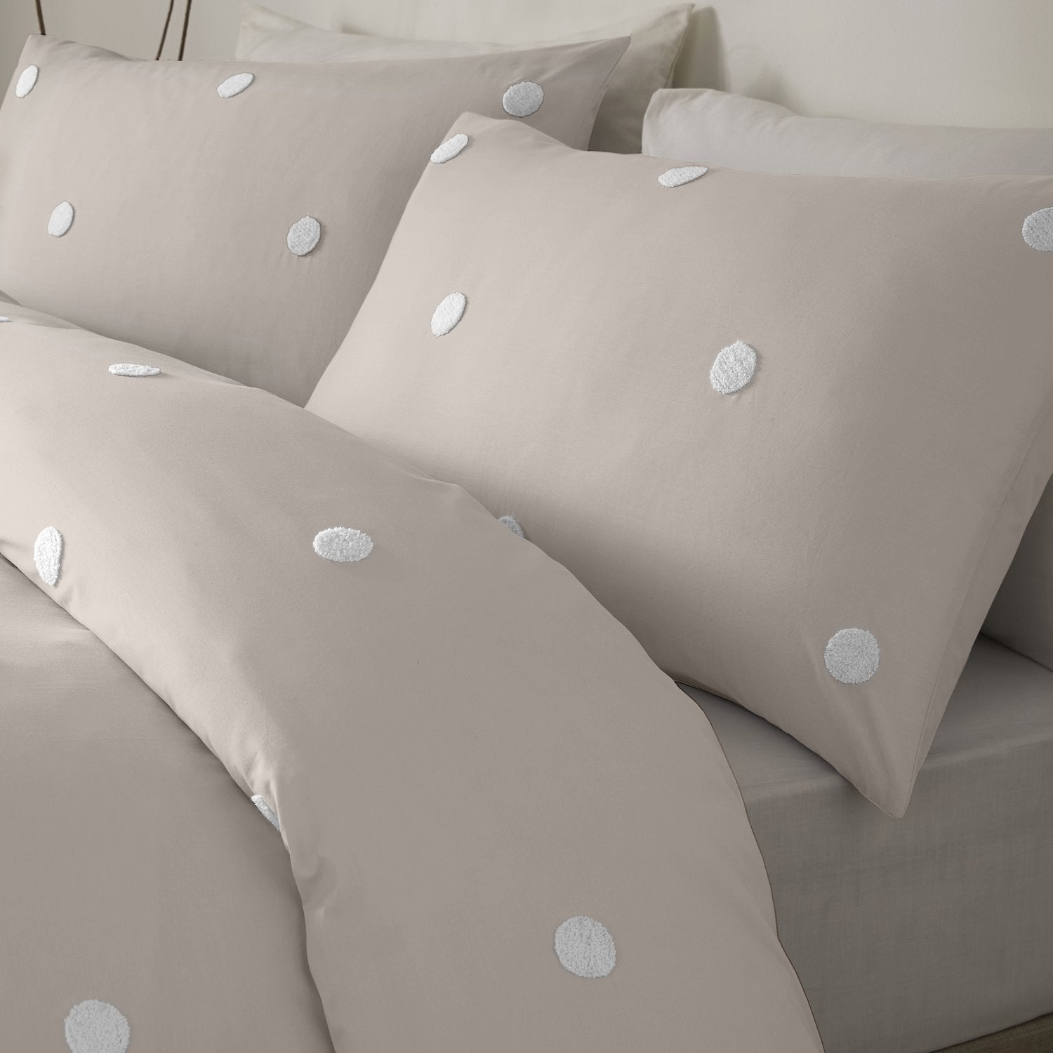 Dot Garden Natural 100% Cotton Duvet Set