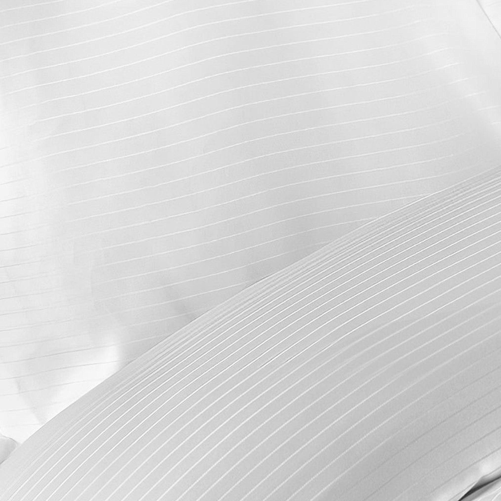 Grosvenor White 1000 Thread Count Pin Stripe Extra Deep (40cm) Fitted Sheet