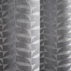 Kendal Silver Grey Velvet Eyelet Curtains