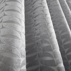 Kendal Silver Grey Velvet Eyelet Curtains