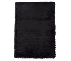 Super Teddy Black Shaggy Rug