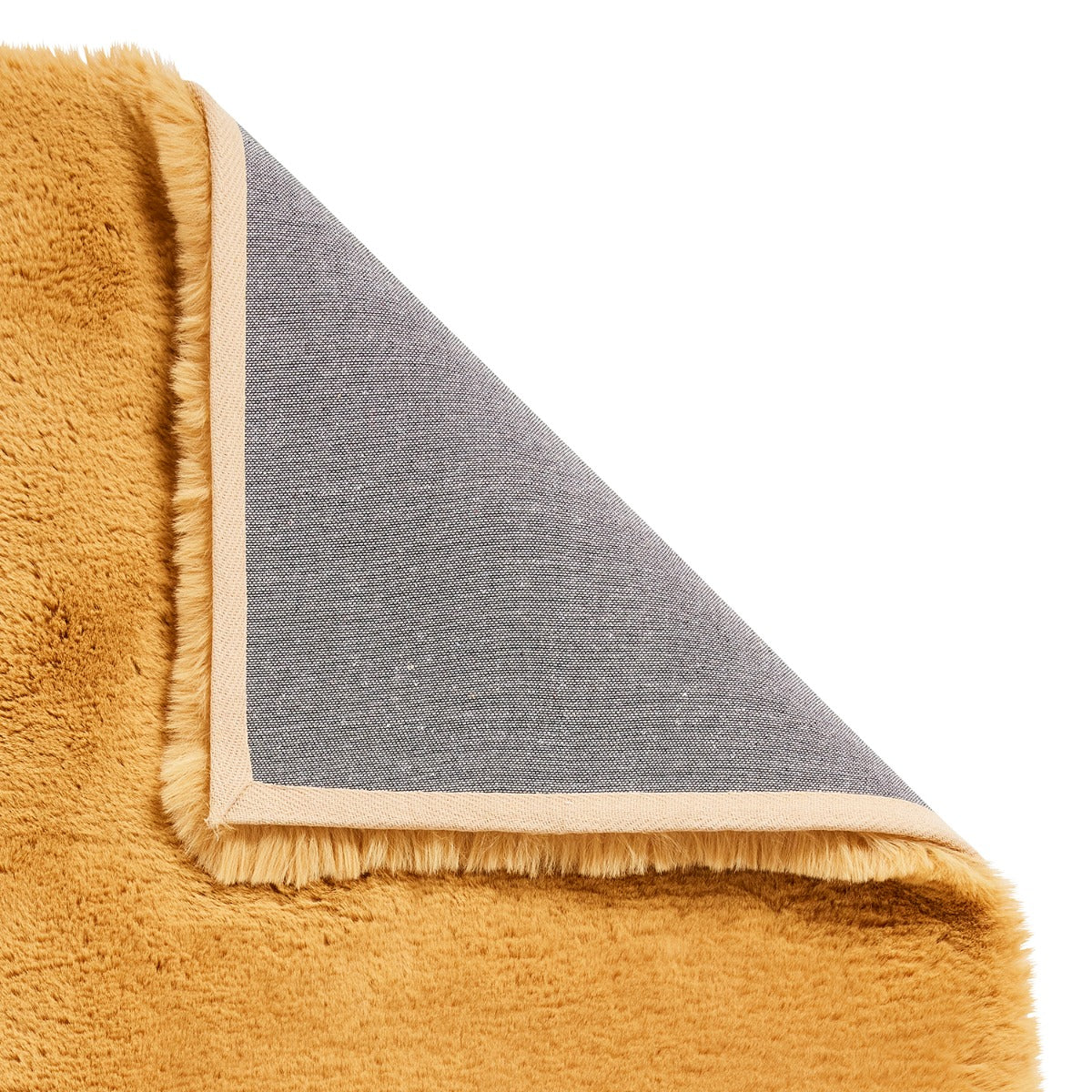 Super Teddy Mustard Yellow Shaggy Rug