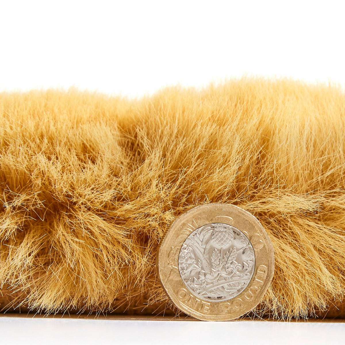 Super Teddy Mustard Yellow Shaggy Rug
