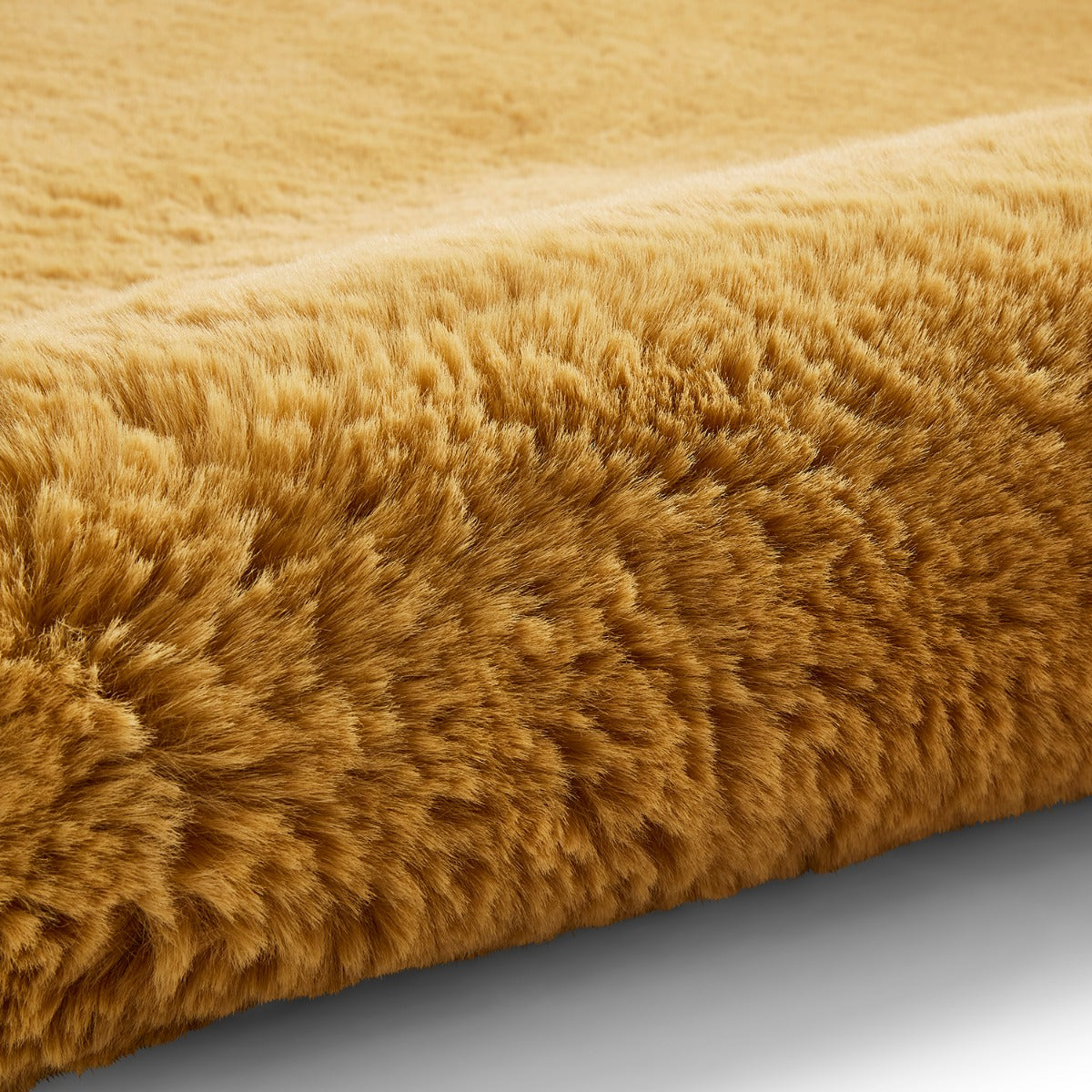Super Teddy Mustard Yellow Shaggy Rug